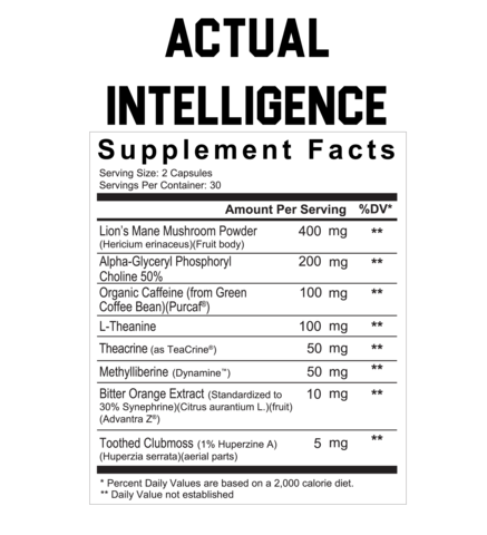 Axe & Sledge Actual Intelligence 60Caps