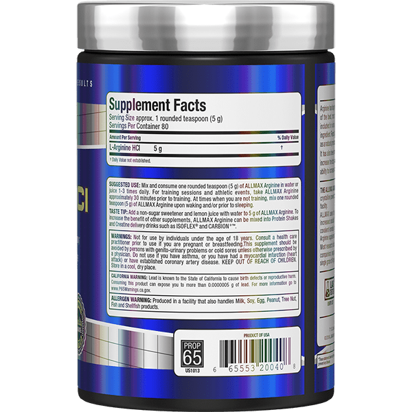 Arginine HCL 400Grams