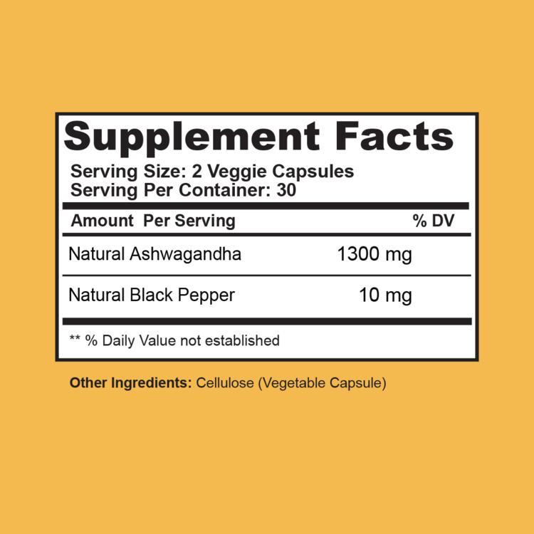 Ashwagandha 1300mg 60Caps
