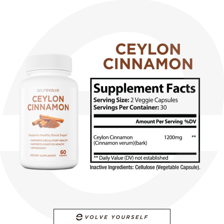 Ceylon Cinnamon 1200mg 60cap