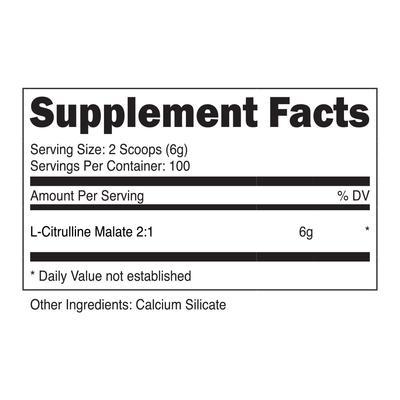 Transparent Labs L-Citrulline Malate 2:1 100srv