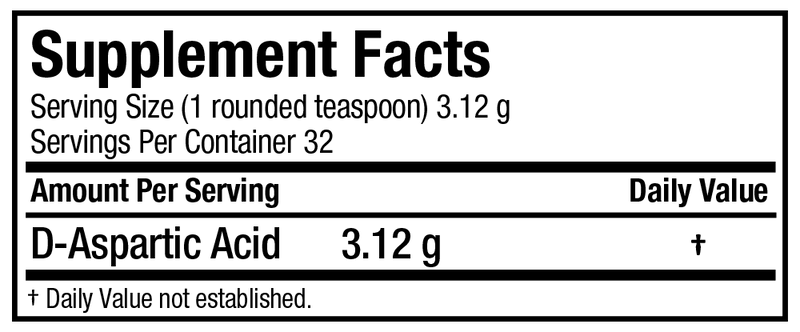 D-Aspartic Acid 100Grams