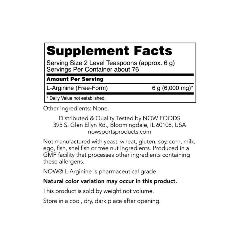 ARGININE POWDER PURE 1 LB