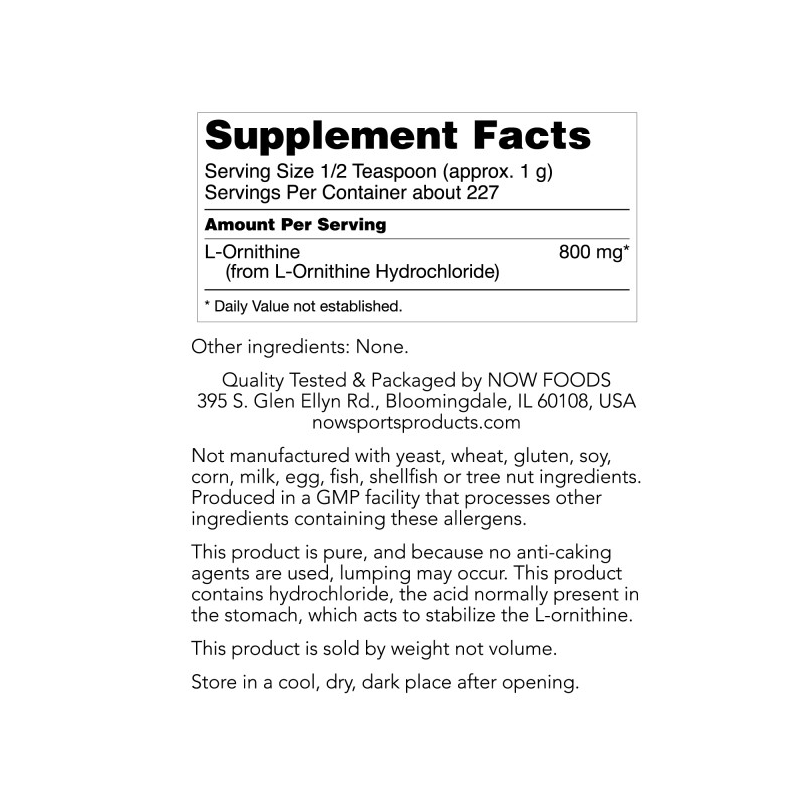 ORNITHINE POWDER 8 OZ