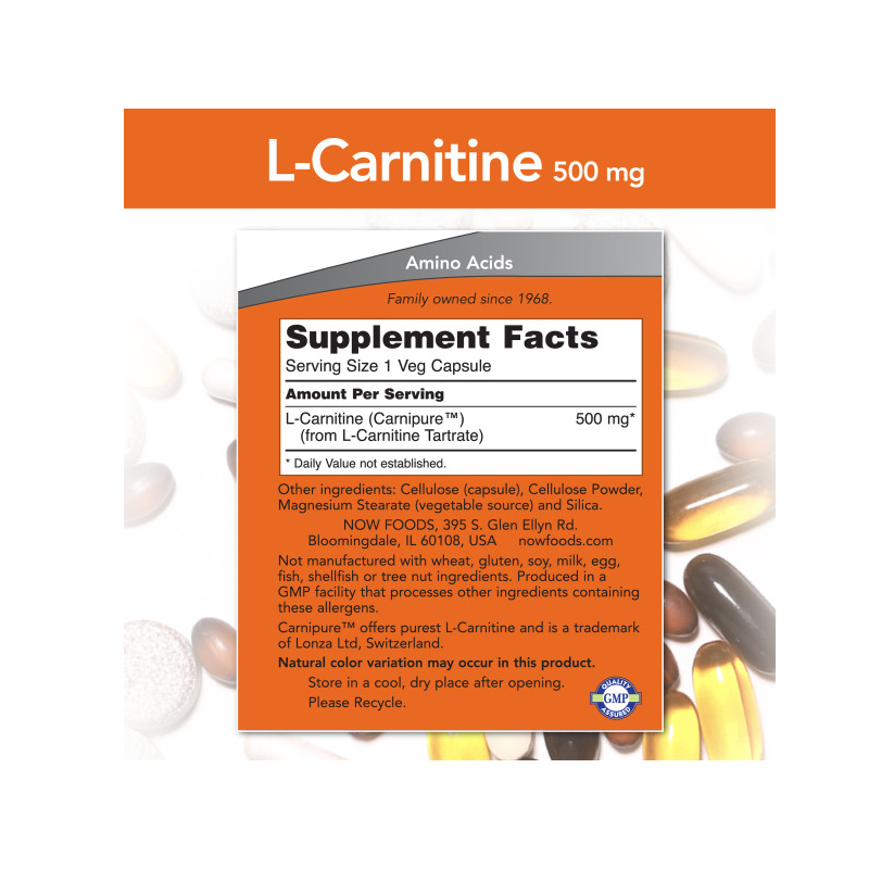 CARNITINE 500mg 60 VCAPS