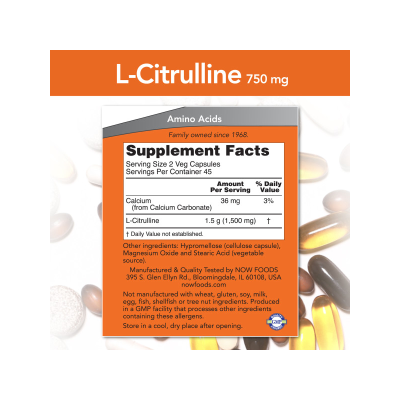 CITRULLINE  750MG   90 VCAPS
