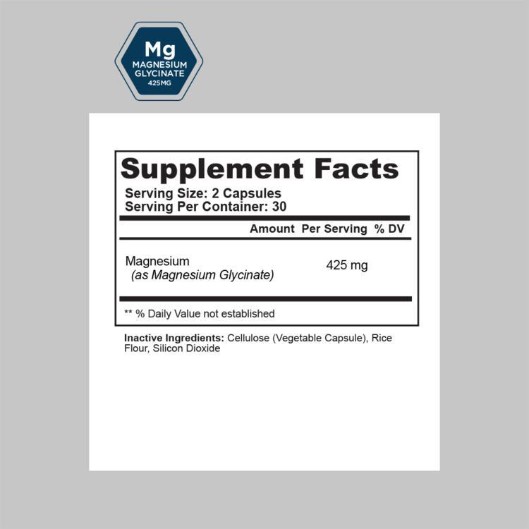 Magnesium Glycinate 425mg 60Caps