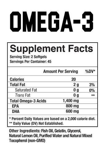 Axe & Sledge Omega-3 90ct