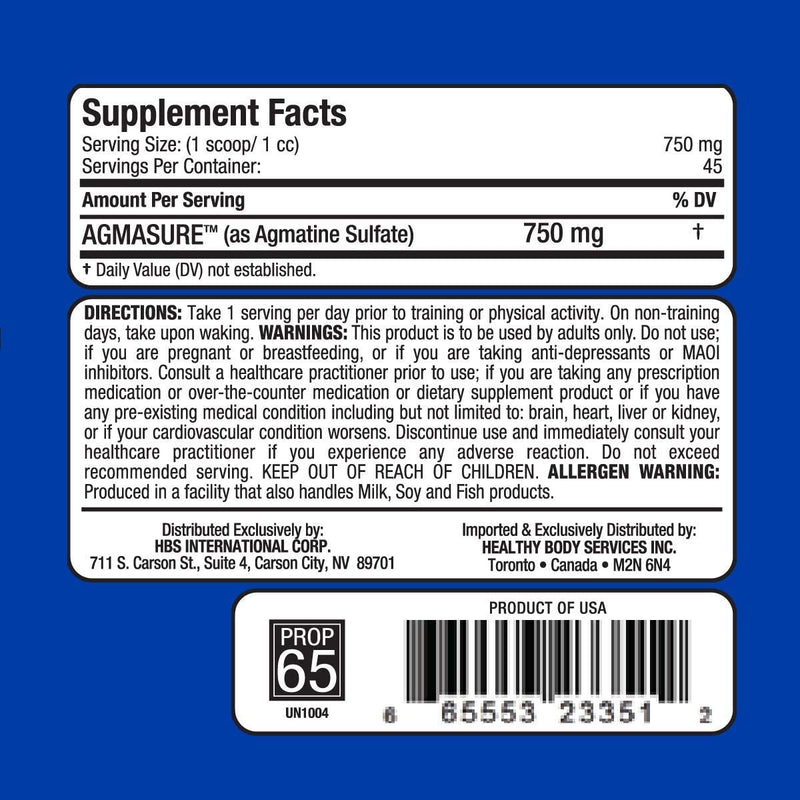 Agmatine Sulfate 34Grams