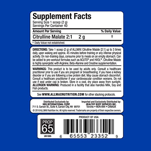 Citrulline Malate 80Grams