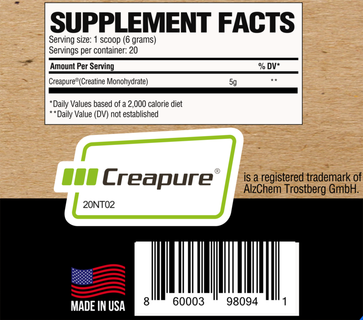 Raw Creatine 30srv