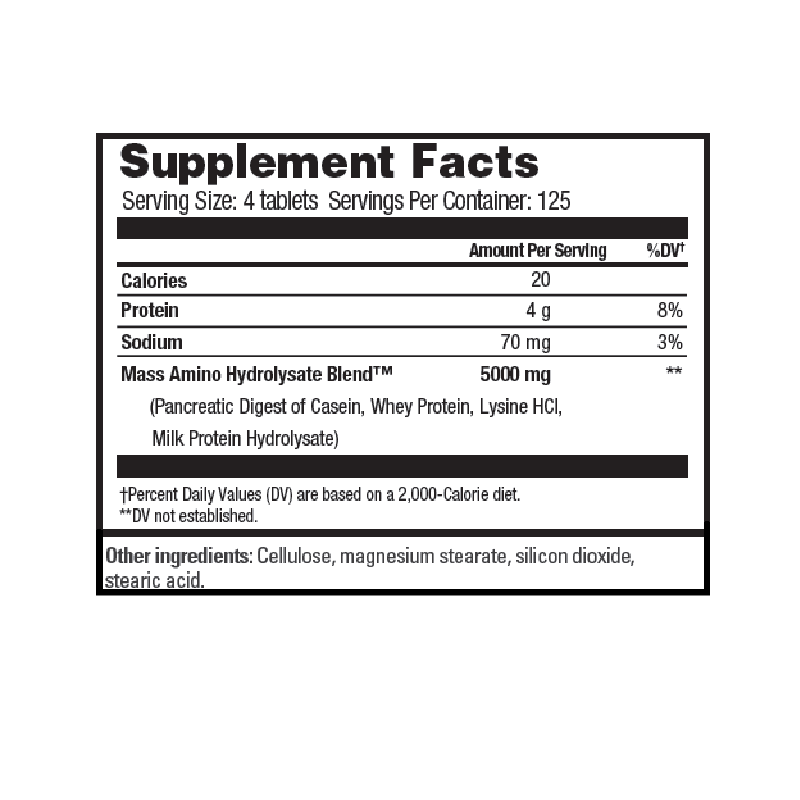 Mass Amino Acids 125srv