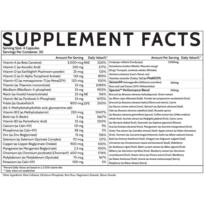 Inspired Vegan Multivitamin 120Caps
