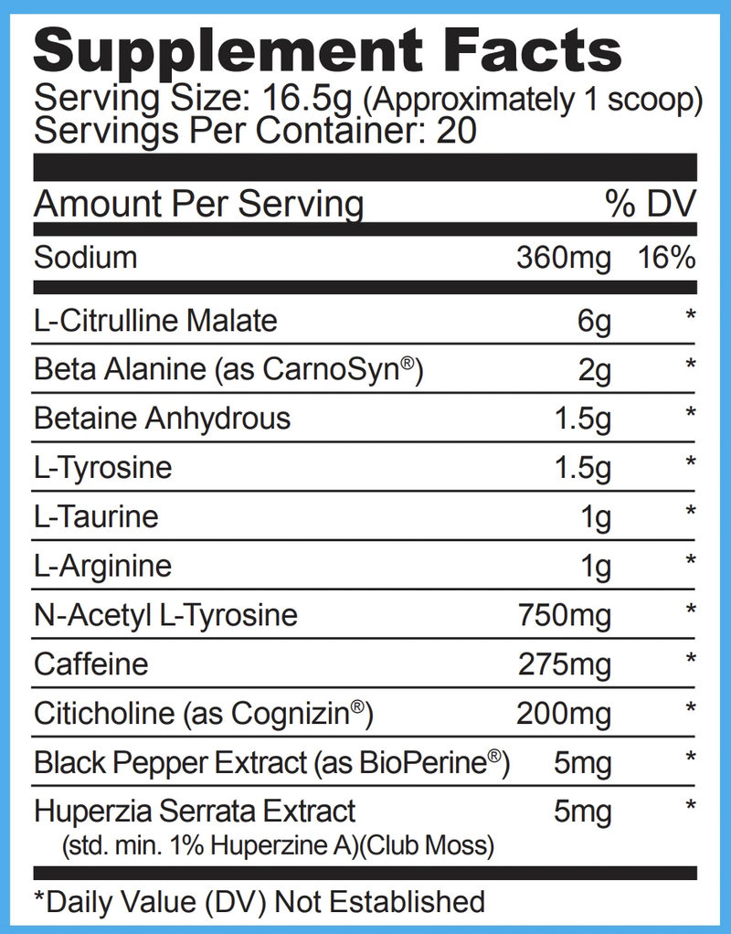 Ryse Core Pre-Workout 20srv