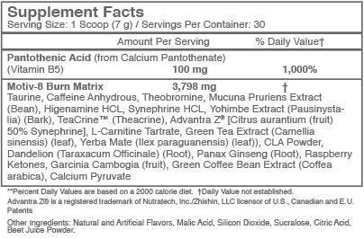 Motiv8 Burn 30 Servings