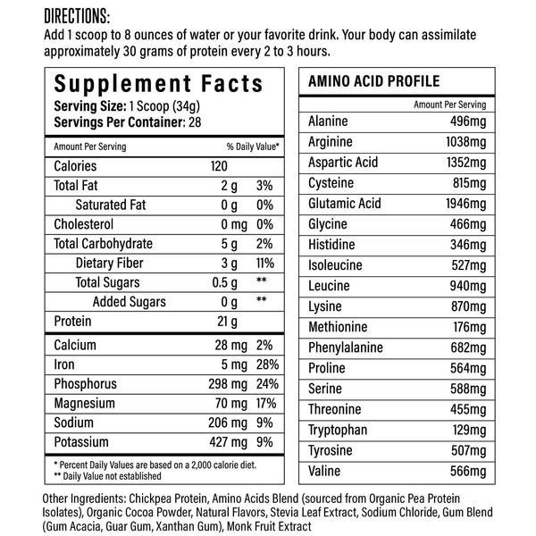 Vegan Chickpea Protein 2lb